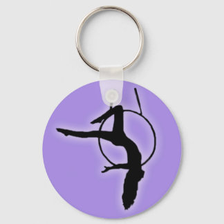Llavero Aerial Mónica Hoop lyra silhouette Keychain