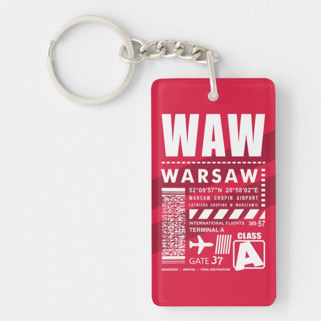 Llavero Aeródromo WAW Varsovia (Frente)