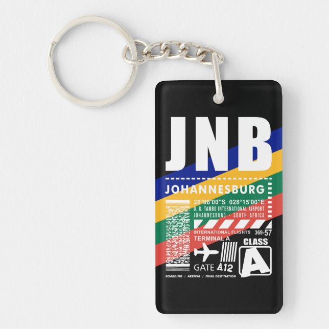 Llavero Aeropuerto JNB de Johannesburgo (Frente)