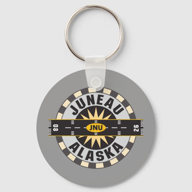 Llavero Aeropuerto JNU de Juneau Alaska (Anverso)