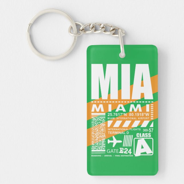 Llavero Aeropuerto MIA Miami (Frente)