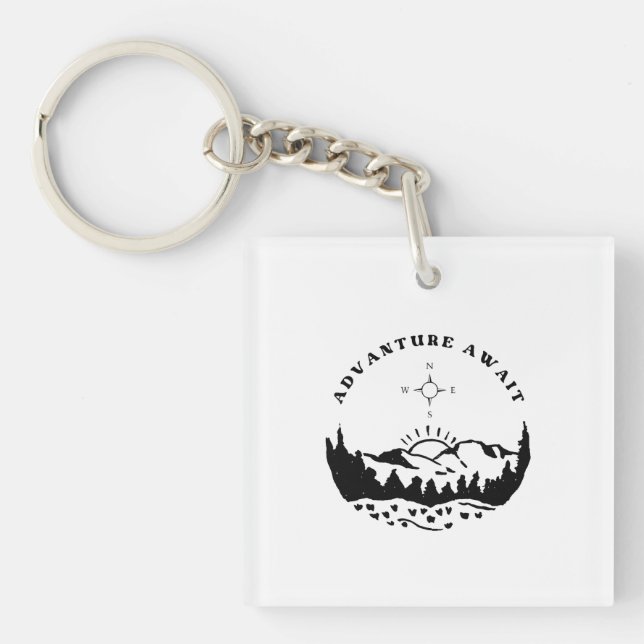 Llavero Aespera la ventaja acrílica de la cadena de claves (Frente)