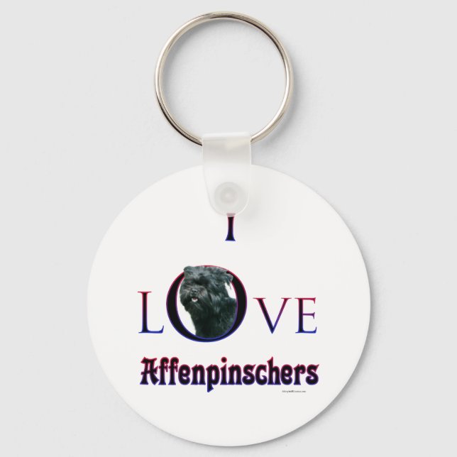Llavero Affenpinscher I Love (Anverso)