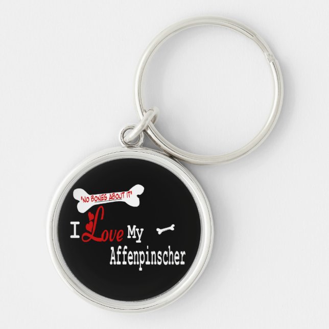 Llavero Affenpinscher I Love My (Frente)