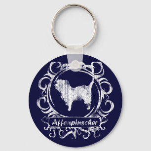 Llavero Affenpinscher resistido con clase