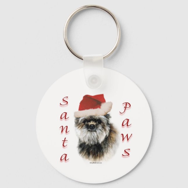 Llavero Affenpinscher Santa Paws (Anverso)