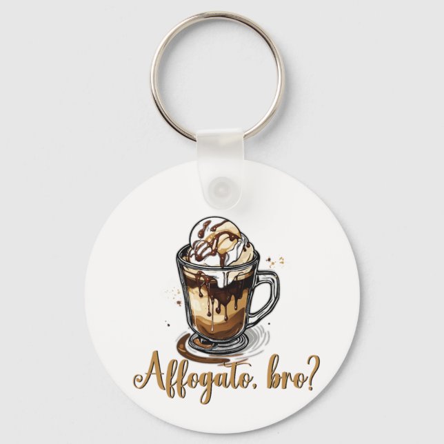 Llavero Affogato, hermano, Caffeine Addict Affogato (Anverso)
