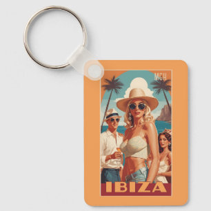 Llavero Afiche de viaje de personalizado Monograma Ibiza, 