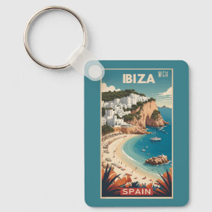 Llavero Afiche de viaje de personalizado Monograma Ibiza, 