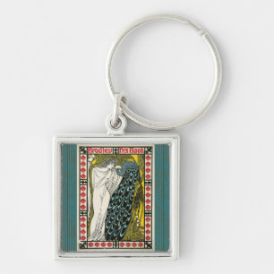 Llavero Afiche vintage: Peacock: Keychain femenino