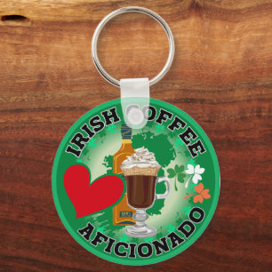 Llavero Aficionados al café irlandés.