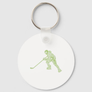 Llavero Aficionados de Jugador de Hockey Juventud Amantes