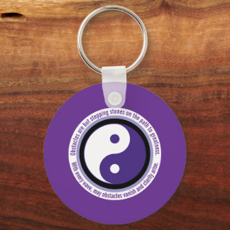 Llavero Afirma Sabiduría e Imaginación Ojo Malo Morado Red