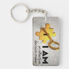 Llavero Afirmación de motivación de "Un tomador de decisio