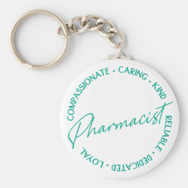 Llavero Afirmaciones farmacéuticas Blanco verde