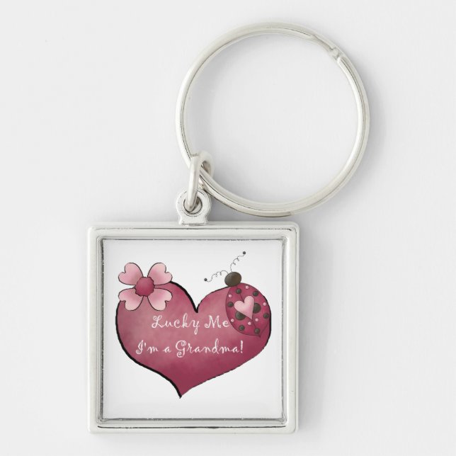 Llavero Afortunadamente soy un regalo de la abuela (Frente)