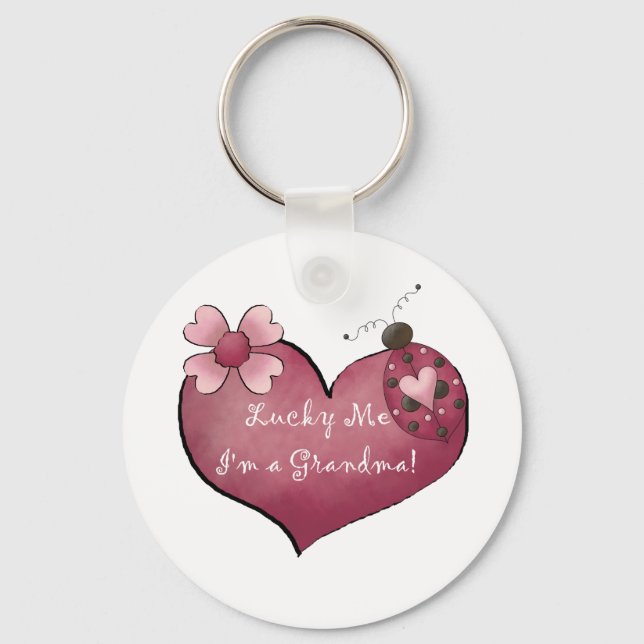 Llavero Afortunadamente soy una abuela camisetas y regalos (Anverso)