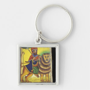 Llavero África, Etiopía. Obra de arte que representa el Le