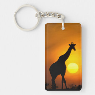 Llavero África, Kenia, Masai Mara. Jirafa (Giraffa