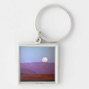 Llavero África, Namibia, Sossusvlei. Una luna llena desca