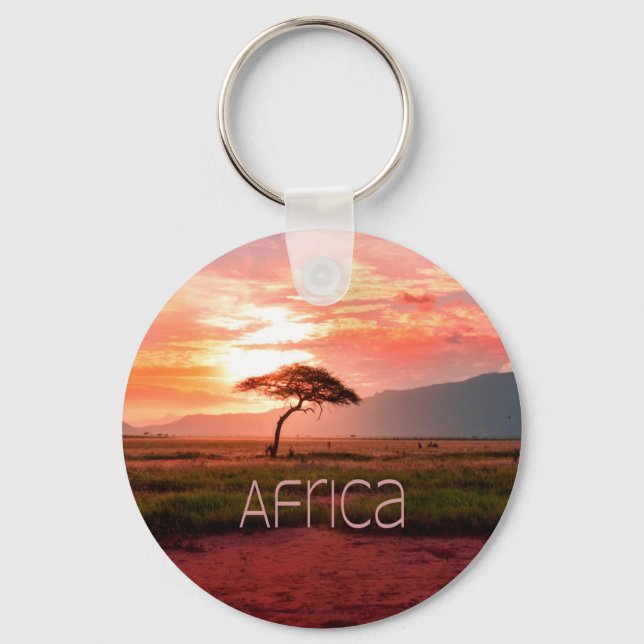 Llavero Africa Sunset African (Anverso)