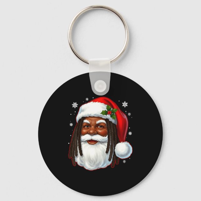 Llavero African American Santa Christmas Cool Black X-mas  (Anverso)
