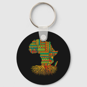 Llavero African Roots Africa Map Melanin Junet1
