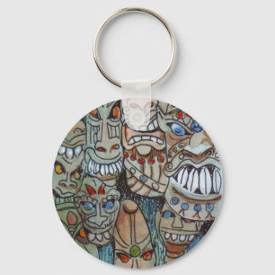 Llavero africano de la máscara