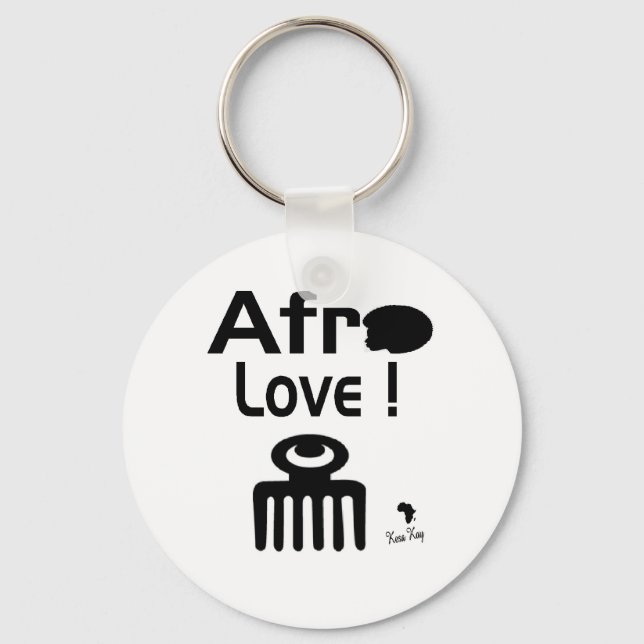 Llavero Afro amor con DUAFE (Anverso)