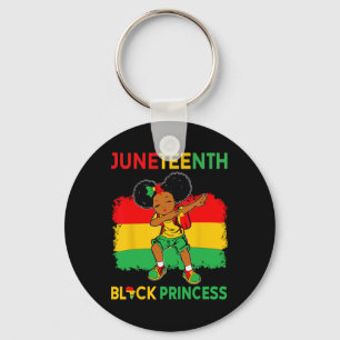 Llavero Afro Melanin Chica de Dabbing Princesa Negra Junet