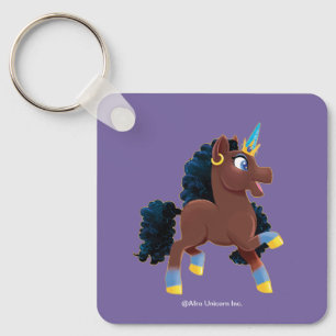Llavero Afro Unicornio   Prancing mágico