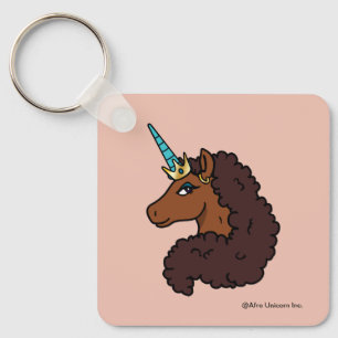 Llavero Afro Unicornio   Único