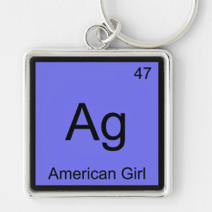Llavero Ag - American Girl Camiseta del símbolo del elemen