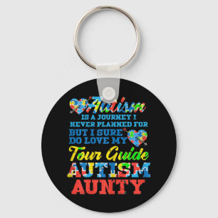 Llavero Agarra este lindo viaje de autismo nunca planeado