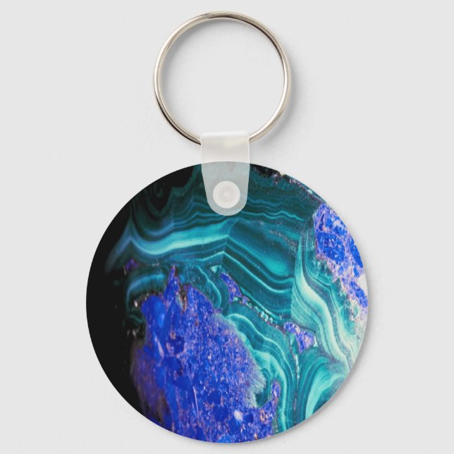 Llavero ágata espectacular con opal, keychain (Anverso)