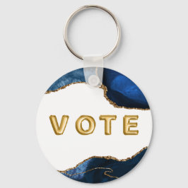 Llavero Agate Sapphire with Gold Veins Vote