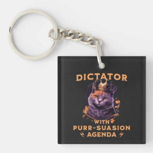 Llavero Agenda de la persuasión Gracioso Rey Gato