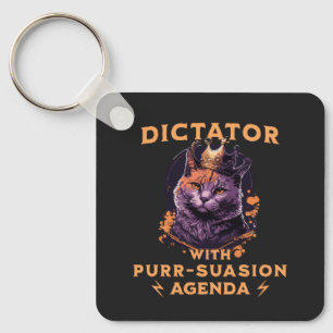 Llavero Agenda de Purrsuasion Gato Rey Divertido
