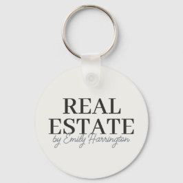 Llavero Agente Inmobiliario Neutral Moderno