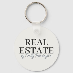 Llavero Agente Inmobiliario Neutral Moderno