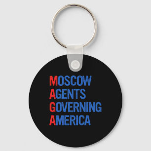 Llavero Agentes Retro de Moscú que Gobiernan América Anti
