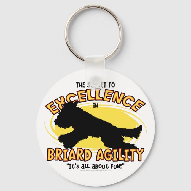Llavero Agility Briard Secret Keychain (Anverso)