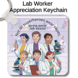 Llavero Agradecimiento a los investigadores del laboratori