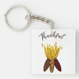Llavero Agradecimiento - Colorido maíz indio otoñal