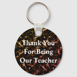 Llavero Agradecimiento del aula metálica del profesor