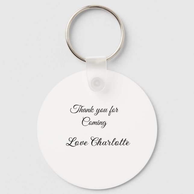 Llavero agradecimientos por el mensaje de texto de añadir  (Anverso)