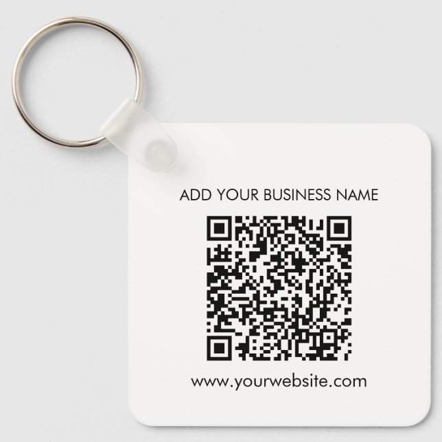 Llavero Agregar código QR de la dirección de su sitio web  (Anverso)