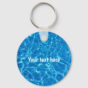 Llavero Agua de la piscina personalizada