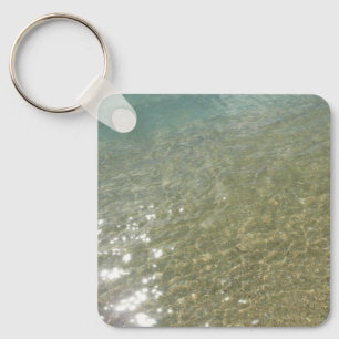 Llavero Agua en la Playa I Fotografía de Naturaleza Abstra