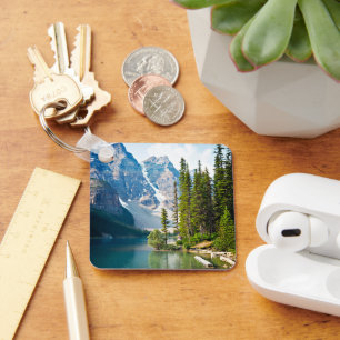 Llavero Agua Lago Moraine, Canadá